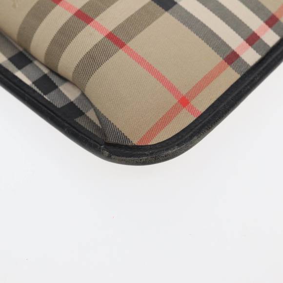 BURBERRY Nova Check Document Case Canvas Beige Auth HK1549 - Picture 14 of 16